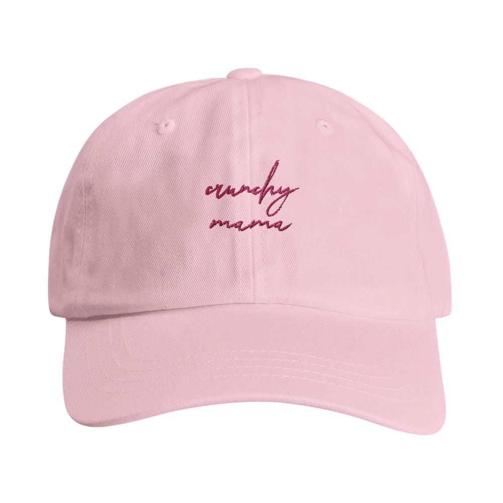 Embroidered Crunchy Mama - Is that organic? Low-Profile Cotton Twill Hat