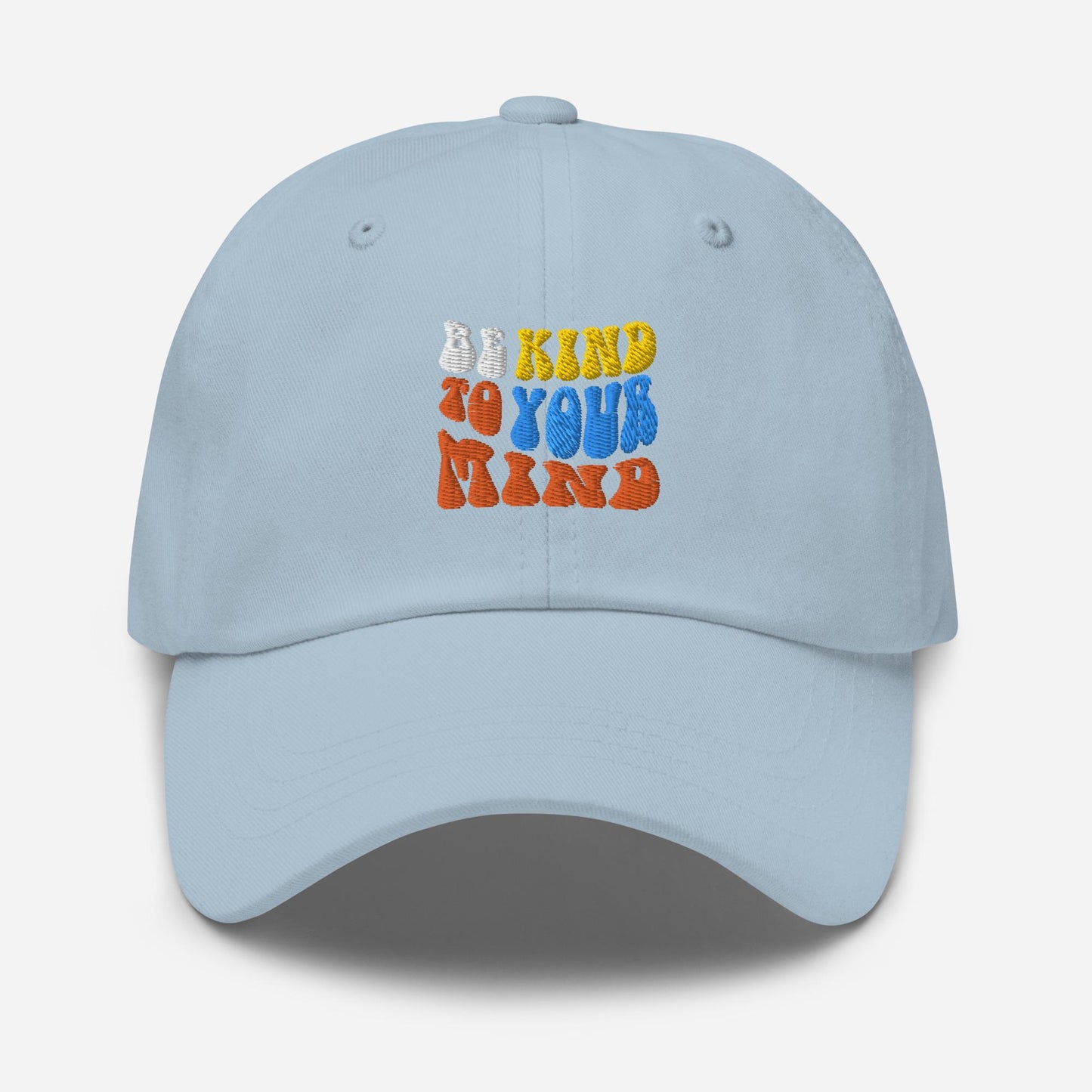 Be Kind To Your Mind Groovy Baseball Cap, Dad cap, groovy, kindness, mind, mental health hat