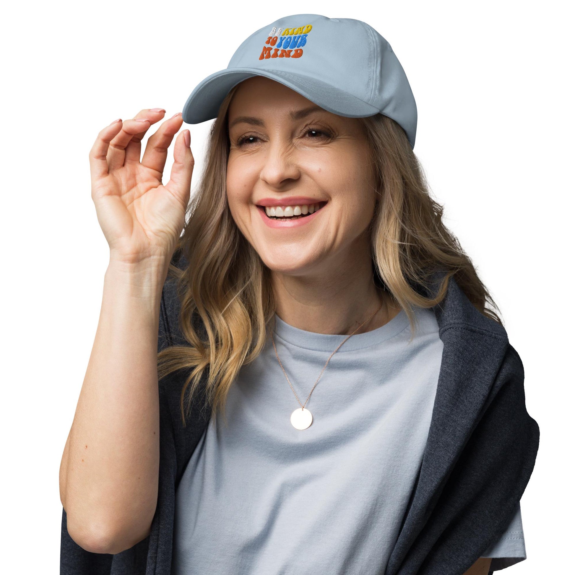 Be Kind To Your Mind Groovy Baseball Cap, Dad cap, groovy, kindness, mind, mental health hat