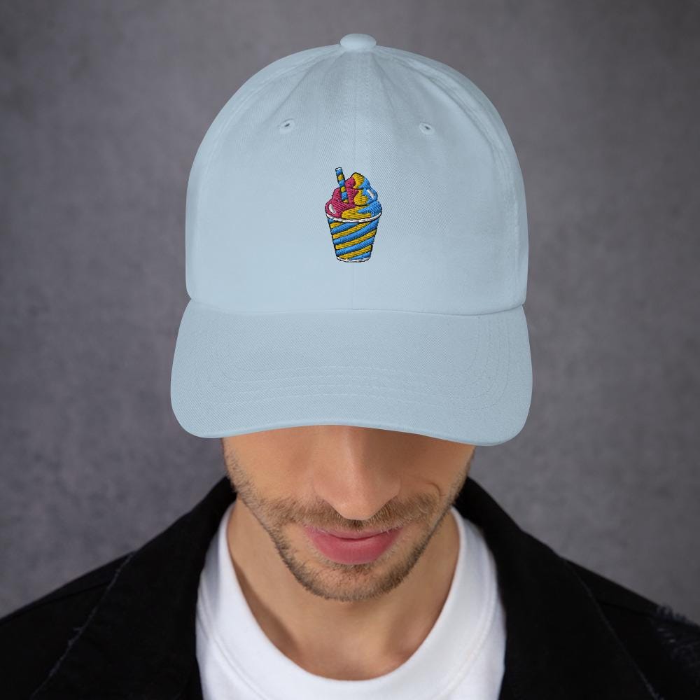 90s slushie hat, baseball hat, dad hat, cap, 90s, retro, millenial