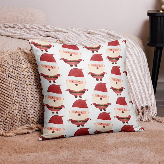 Santa Print Basic Pillow